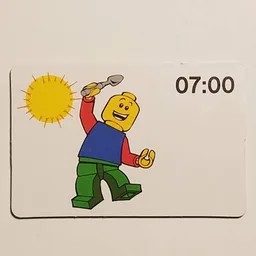 Activity Card, Time-Teaching 24-Hour Clock 07:00 / [No Color/Any Color]