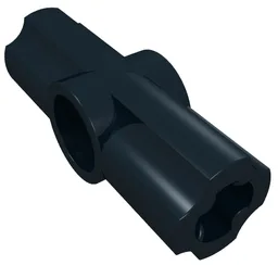 Technic Axle and Pin Connector Angled #2 - 180° / Black
