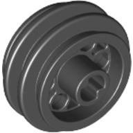 Lego Wheel Rim 24 x 14 VR with Center Axle Hole / Black