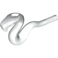 Animal, Snake with Straight Tail / White
