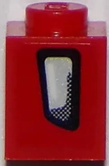 Brick 1 x 1 with Camaro Air Vent / Fog Light Pattern Model Left Side (Sticker) - Set 75874