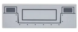 Tile 2 x 6 with Dark Bluish Gray Truck Bumper, Rivets, and Rectangles Pattern (Sticker) - Set 10302