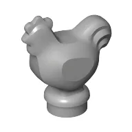 Animal, Chicken [Plain] / Light Bluish Gray