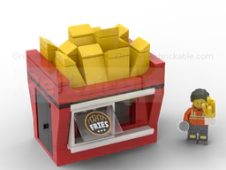 French fries stand for right-hand traffic - MOD 60488