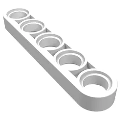 Technic Beam 1 x 5 Thin / White
