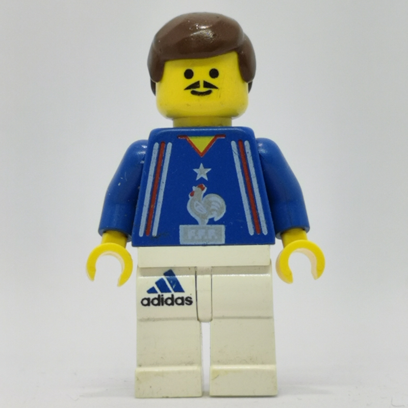 Lego Soccer Player Blue Torso, White Legs 5