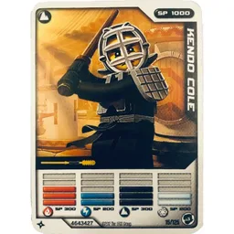 Trading Card, Ninjago Deck #2: 15 - Kendo Cole - International Version / [No Color/Any Color]