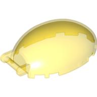 Lego Windscreen 6 x 4 x 2 1/3 Bubble Canopy with Handle / Trans-Yellow