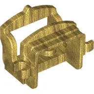 Animal / Creature Accessory, Saddle [Two Open O Clips] / Pearl Gold