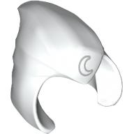 Lego Hood / Cowl Pointed with Silver Crescent Moon print