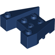 Lego Brick Wedged 3 x 4 [Stud Notches] / Dark Blue