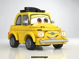 Luigi – Famous Yellow Fiat 500 (Cars)