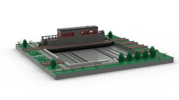 LEGO Train - Pont transbordeur - Train yard traverser - Power Function - MOC