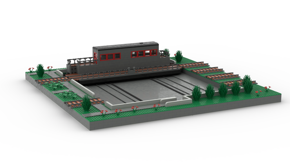 LEGO Train - Pont transbordeur - Train yard traverser - Power Function - MOC