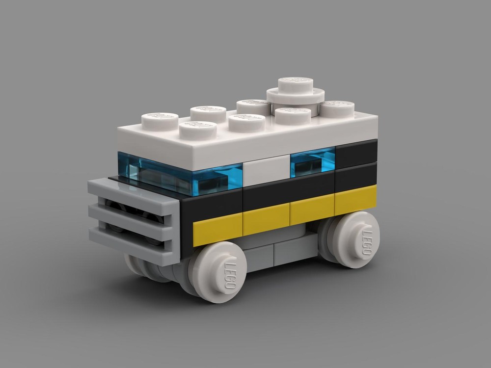 Lego Micro Scale - Custom Rally Van 5550