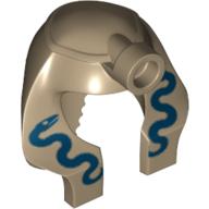 Lego Headdress Nemes (Mummy) with Stud, Two Snakes Print