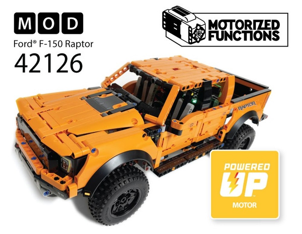 Lego 42126 Ford F-150 Raptor RC MOD for Powered Up Motors