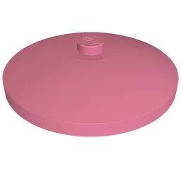 Dish 4 x 4 Inverted [Radar] / Medium Dark Pink