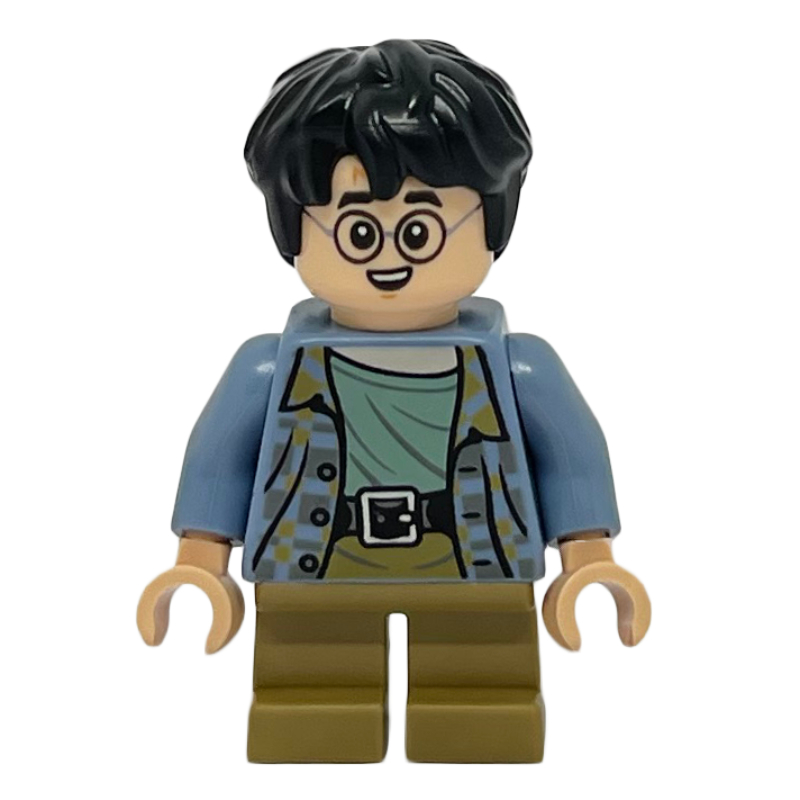 Lego Harry Potter, Sand Blue Shirt, Short Dark Tan Legs, Dirty