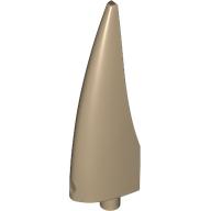 Lego Animal Body Part, Barb / Claw / Tooth / Talon / Horn, Large / Dark Tan
