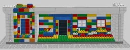 LEGO Tower - Colorful Lobby and Colourful Elevator