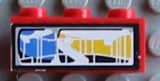 Brick 1 x 3 with Front Headlight Pattern Model Left Side (Sticker) - Set 8280