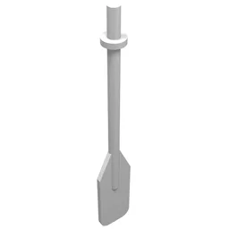 Equipment Oar / Paddle with Bar Handle / White