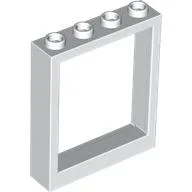 Door Frame 1 x 4 x 4, no Holes / White