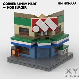 Corner Family Mart & MOS Burger (Convenient Store & Fast Food Mini Modular)