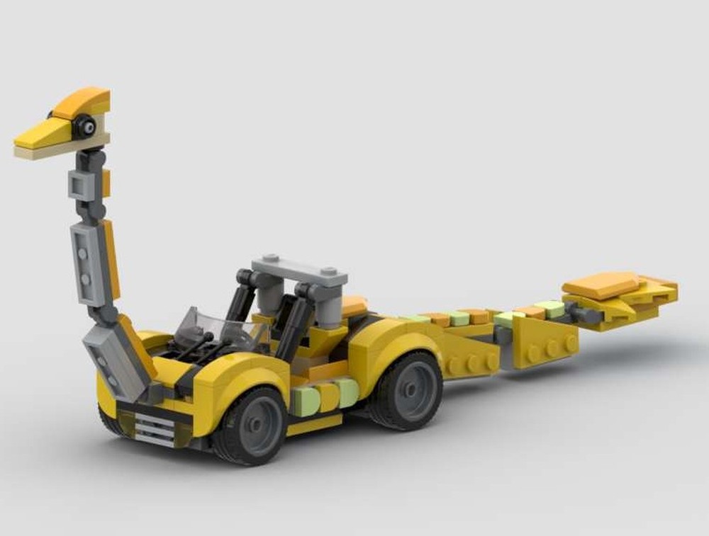 Lego Ornithomimid car