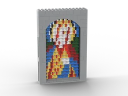 Saint in Stained Glass Window
