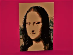 MONA LISA PIXELART MOC
