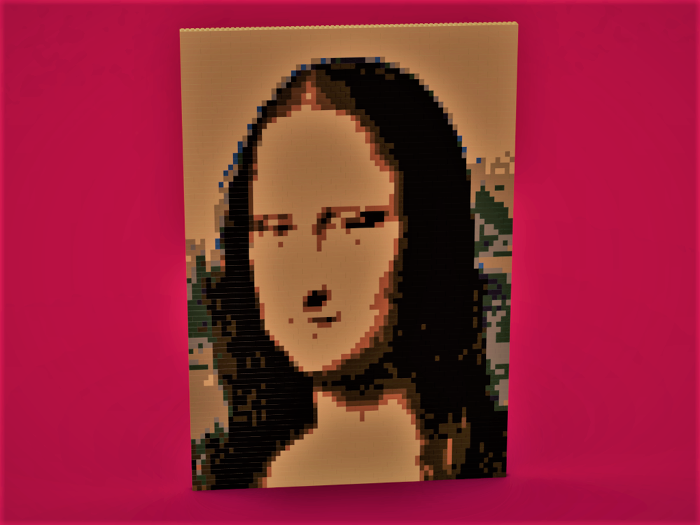 Lego MONA LISA PIXELART MOC