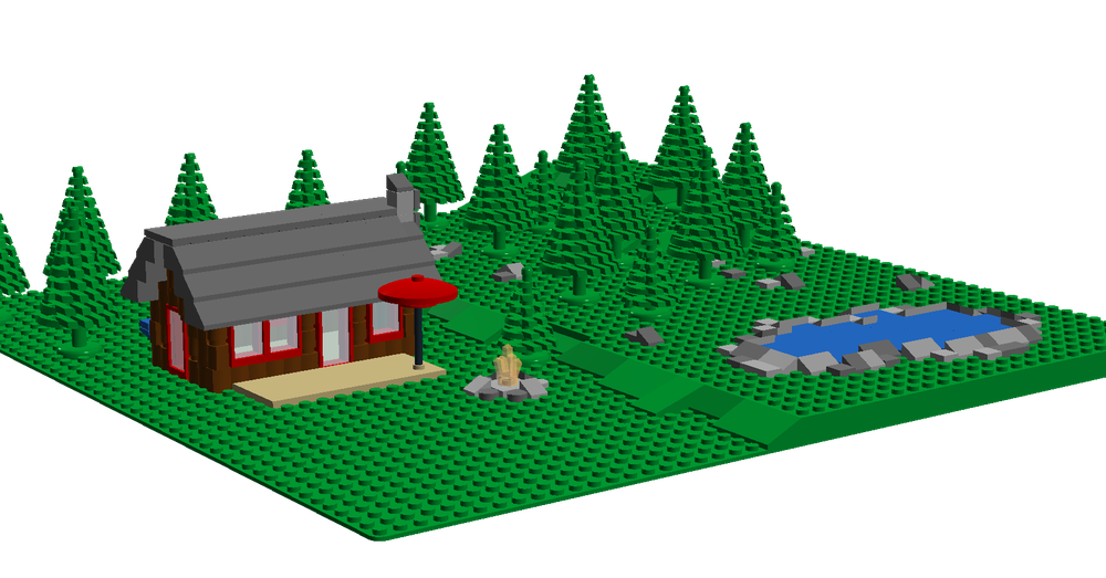 Lego micro Mountain Lodge