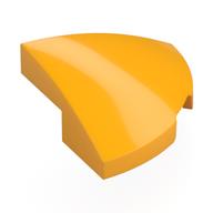 Lego Brick Round Corner, Curved 2 x 2 x 2/3 Quarter Circle With 1 x 1 Bottom Cutout / Bright Light Orange