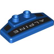 Lego Duplo Rear Spoiler 2 x 4 x 1 / 2 with 'ALPINE' Print
