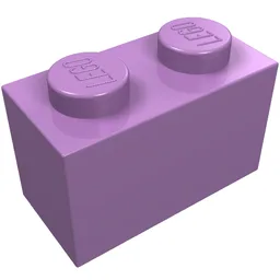 Brick 1 x 2 / Medium Lavender