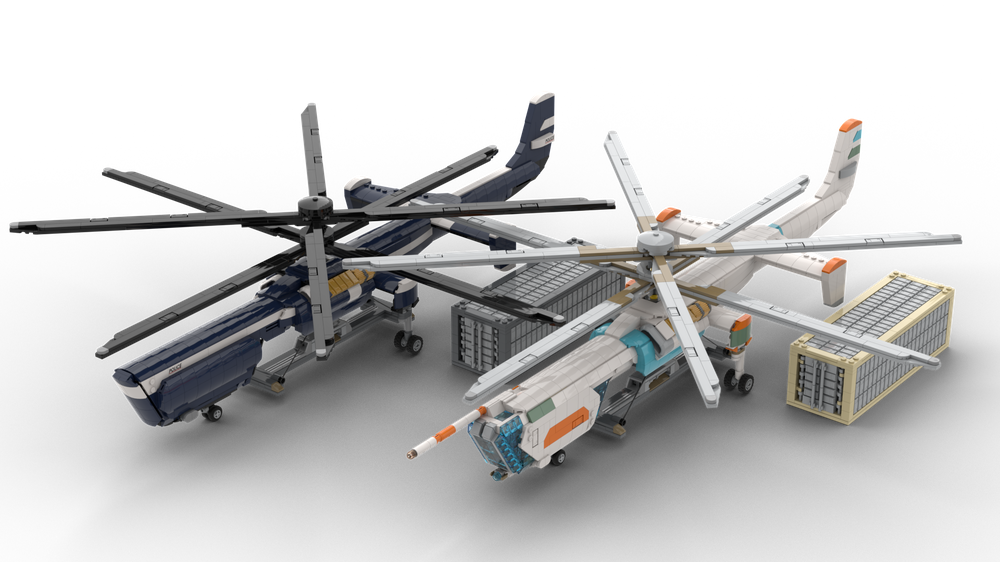 Lego Cyberpunk Heavy Lift Helicopter