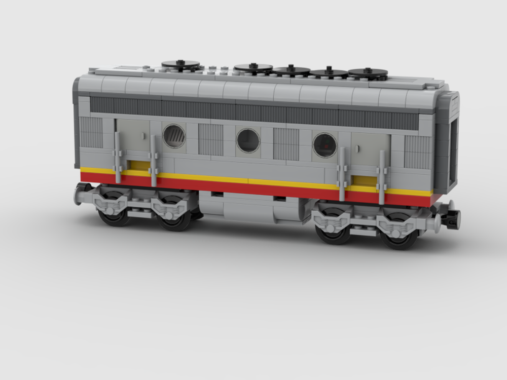 Lego Santa Fe B Engine with Motor inside Made of BRICKS