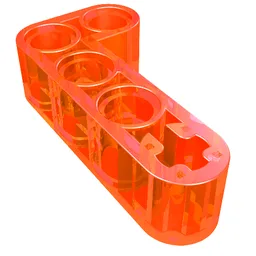 Technic Beam 2 x 4 L-Shape Thick / Trans-Neon Orange