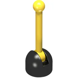 Lever Small Base with Yellow Lever / Black
