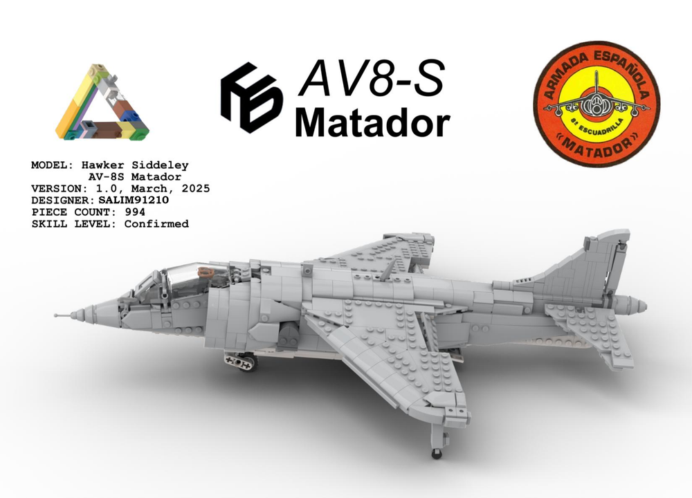 Lego Hawker Siddeley Harrier AV-8S Matador