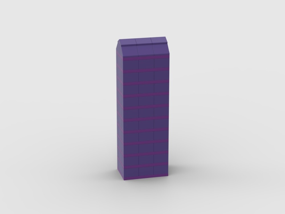 Lego MOC 11 Rainbow Houses-Purple