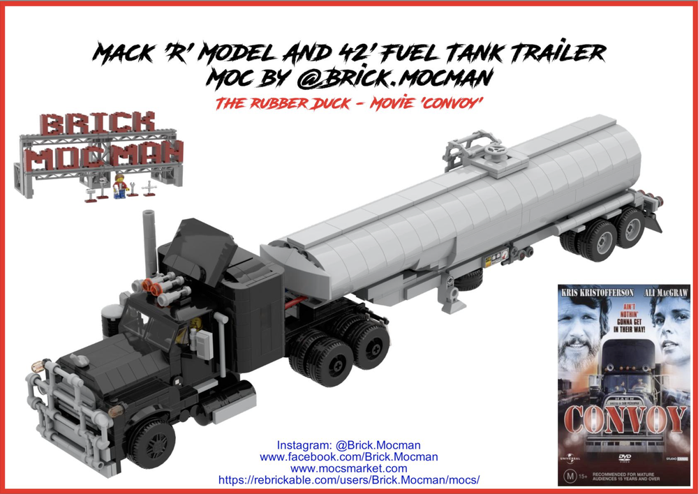 Lego Mack R "Rubber Duck" and Tanker Trailer