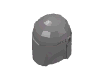 Lego Helmet Mandalorian with Holes [Plain] / Flat Silver