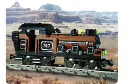 Large Train Engine Brown