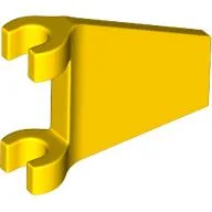 Flag 2 x 2 Trapezoid with Flared Area between Clips / Yellow