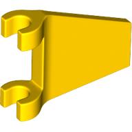 Lego Flag 2 x 2 Trapezoid with Flared Area between Clips / Yellow