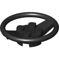 Steering Wheel with 4 Studs on Center / Black