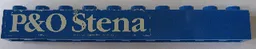 Brick 1 x 10 with 'P&O Stena' Pattern (Sticker) - Set 1054